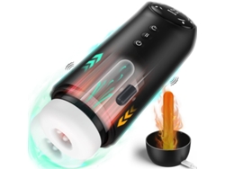 Masturbador masculino automático con 4 modos de empuje y 4 de succión y 10 de vibración (negro) YIZHOOD