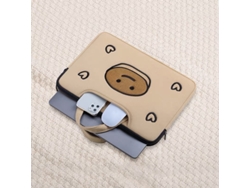 Bolso de mano con forma de osito de peluche, ideal para portátil de 13,3 a 13,6 pulgadas (Yunzii)
