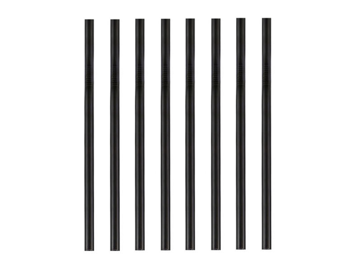 Juego de 8 pajitas reutilizables de acero inoxidable con cepillo de limpieza, arcoíris MEOIRUERY