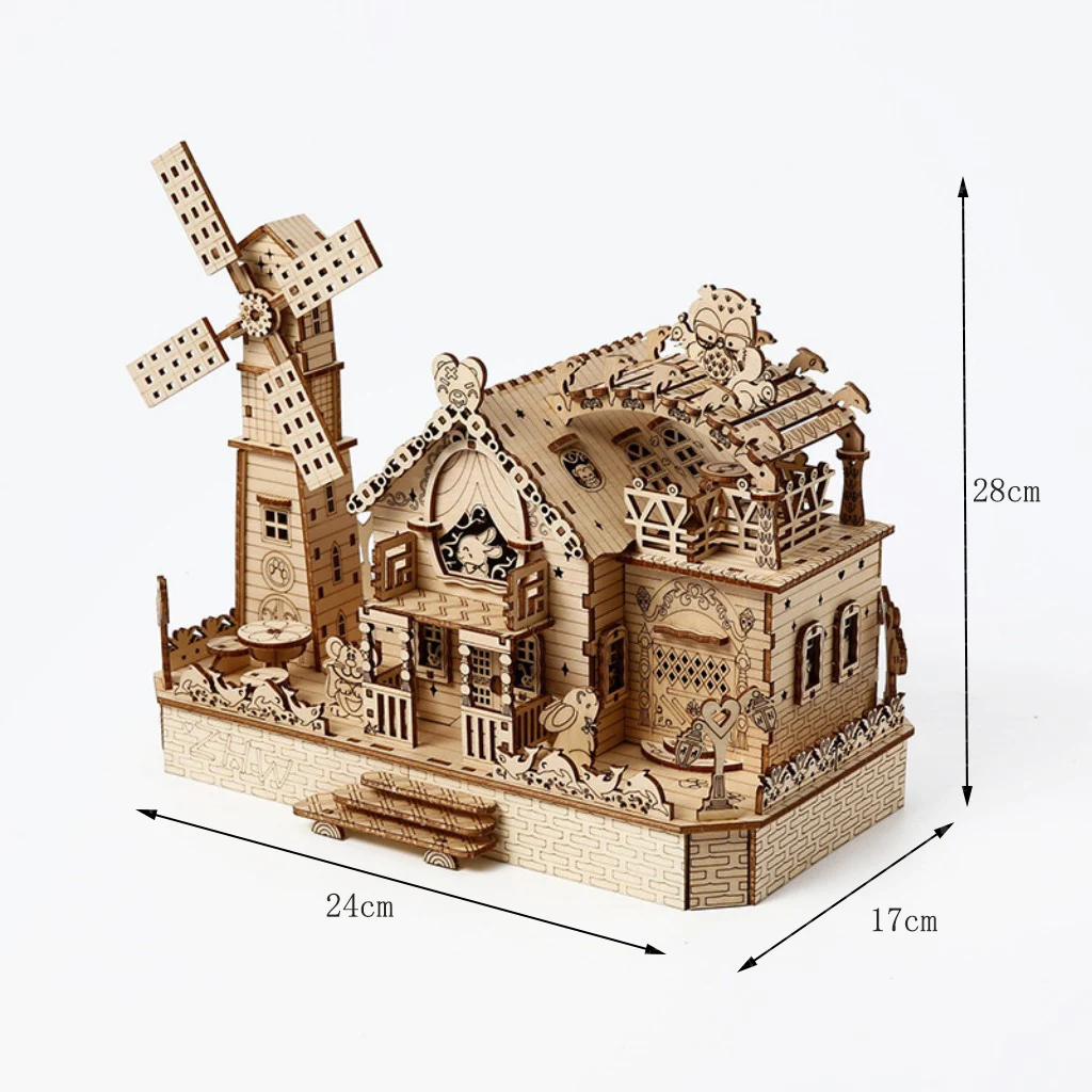 Juego De Bloques De Construcción De Casas De Rompecabezas 3d, Kit De Casa Miniatura Para Armar Con Forma De Casa De Animales