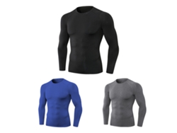 3 Camisetas De Compresión De Manga Larga De Secado Rápido Para Hombre, Ideales Para Entrenar Y Correr.