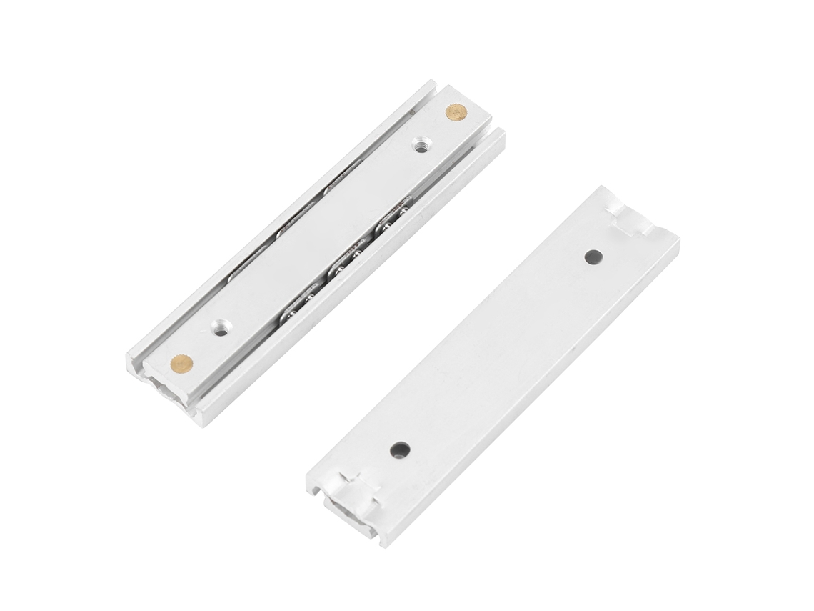 Juego De 2 Rieles Para Cajones Pequeños De Aleación De Aluminio, Lisos Y Duraderos, Para Armarios (70 Mm)