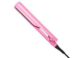 Plancha de pelo eléctrica profesional y rizador de pelo 2 en 1 herramienta de peinado de hierro plano de cerámicaYEMAESRE rosa
