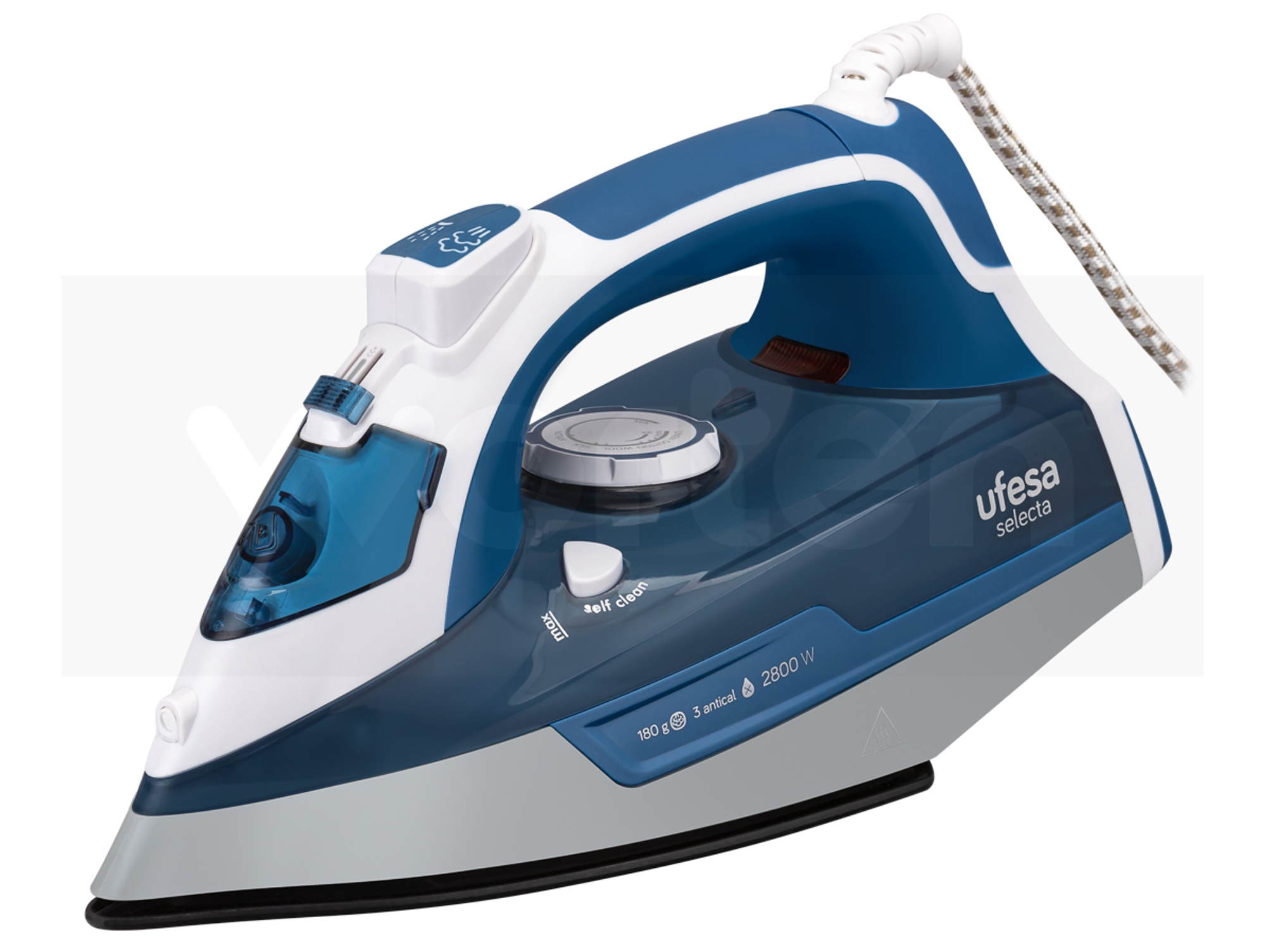 Plancha de Vapor UFESA PV3280 (Chorro vapor: 180 g/min - Suela: Cerámica)