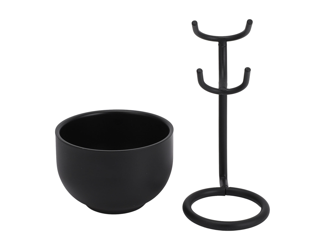 Afeitar Cepillo Set With Taza And Support