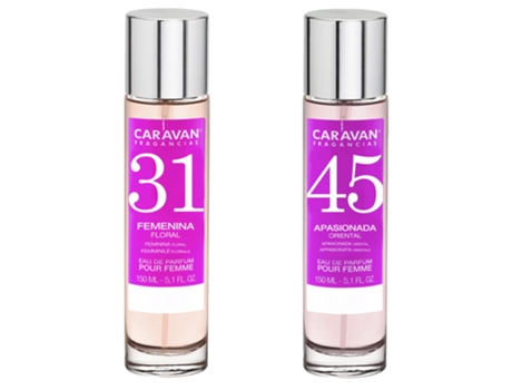 Set de 2 Perfumes CARAVAN Mujer Nº45 y Nº31 CARAVAN
