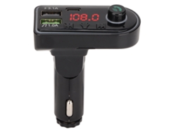 Cargador de coche (pantalla LED a color, reproductor MP3)
