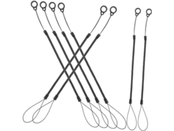 Cordones Retráctiles, Bolígrafo De Plástico De Silicona, Paquete De 8 Para Estructura De Resorte