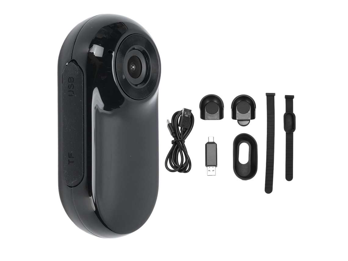 Cámara Para Collar De Mascota 1080p Hd Angular Amplio Grabadora De Video Portátil Pequeña Con Clip Posterior Y Pantalla Lcd 0.96 Pulgadas