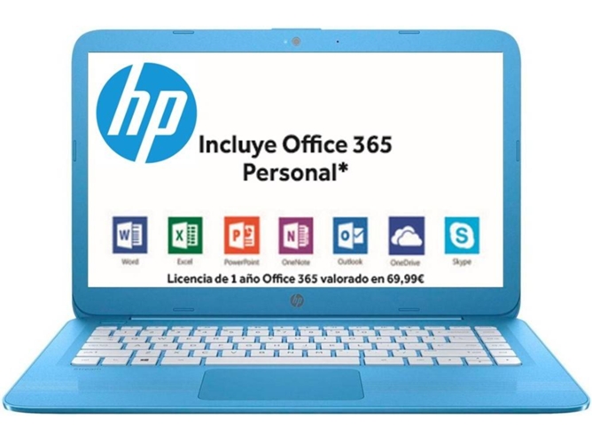 Hp 14ax001ns 14gb celeronn3060 4gb 32emmc uma w10 stream 4 32 n30604gb32gb14 14 azul ordenador de notebook 1.6 3200 10 14ax000ns n3060 32gb