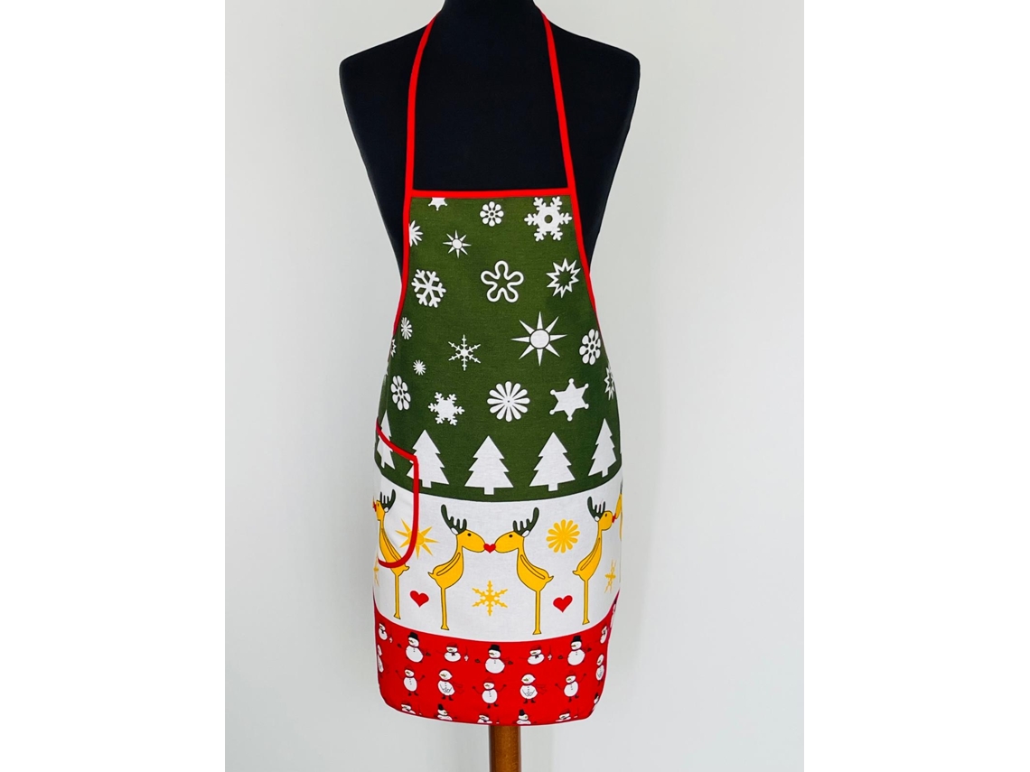 Delantal De Navidad ILMH BY I LOVE MY HOME (algodón - 60x75cm - Estampado Navideño)