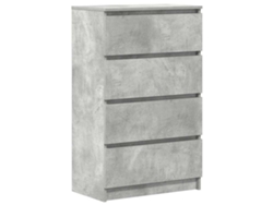 Aparador de madera procesada gris cemento MAISON EXCLUSIVE (60x35x98,5 cm)