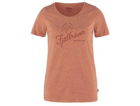 Camiseta de Mujer FJÄLLRÄVEN Corta Sunrise Montaña Multicolor (S)
