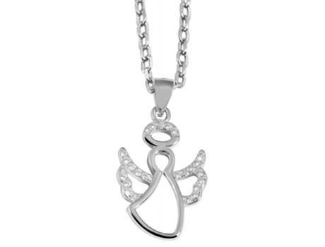 Colgante Ángel en Plata de Ley 925 Enna Sin Cadena con Circonias Chapado en Rodio