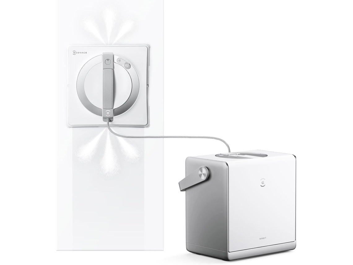 Robot Limpiacristales Ecovacs W2s Omni, 8000 Pa, Con Estación Multifunción 6 En 1, Truedge, Triple Pulverización, Navegación Win-slam 4.0