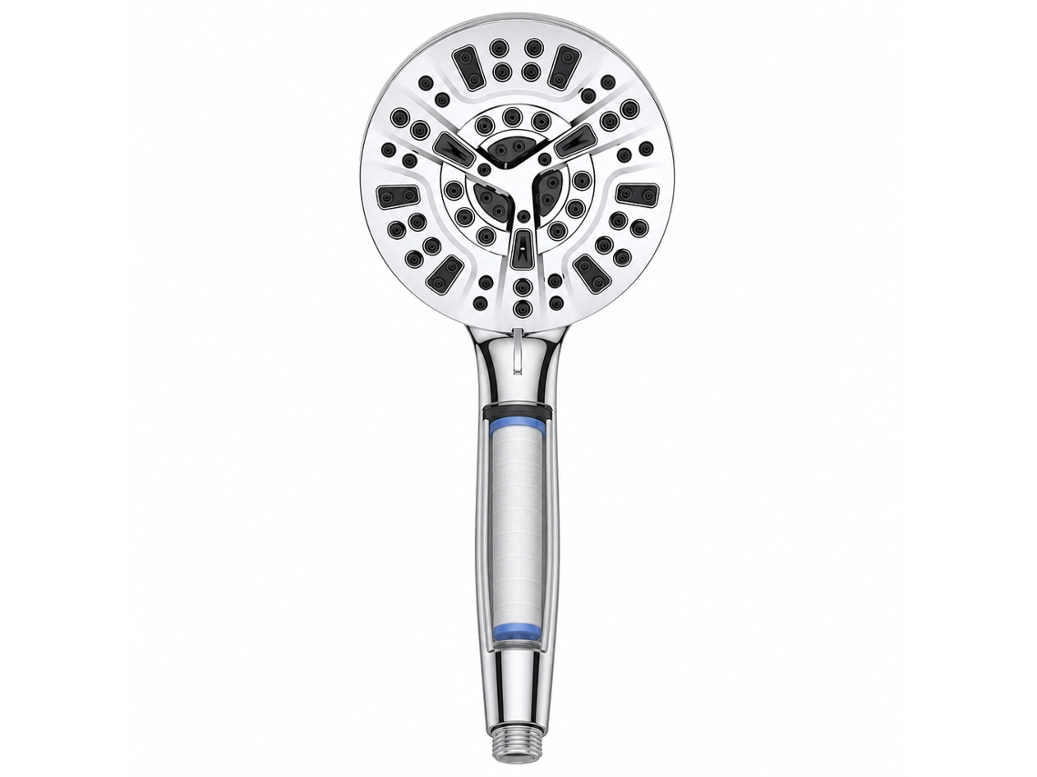 Alcachofa Polski Filtrante Plateada 1 Ud De Mano De Alta Presión Para Ducha Y Baño Con Efecto Masaje