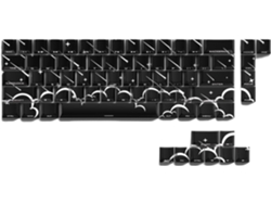 Teclado Mecánico Iluminado De 74 Teclas Con Diseño De Lluvia Estrellada, Retroiluminación Lateral.