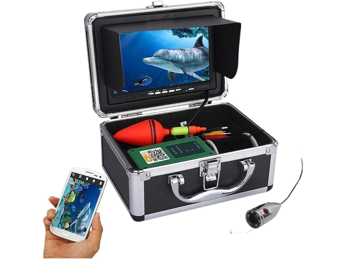 Para Pesca En Hielo, Pesca En Lagos Y Pesca Desde Embarcaciones: Cámara Subacuática Inalámbrica Hd Wifi