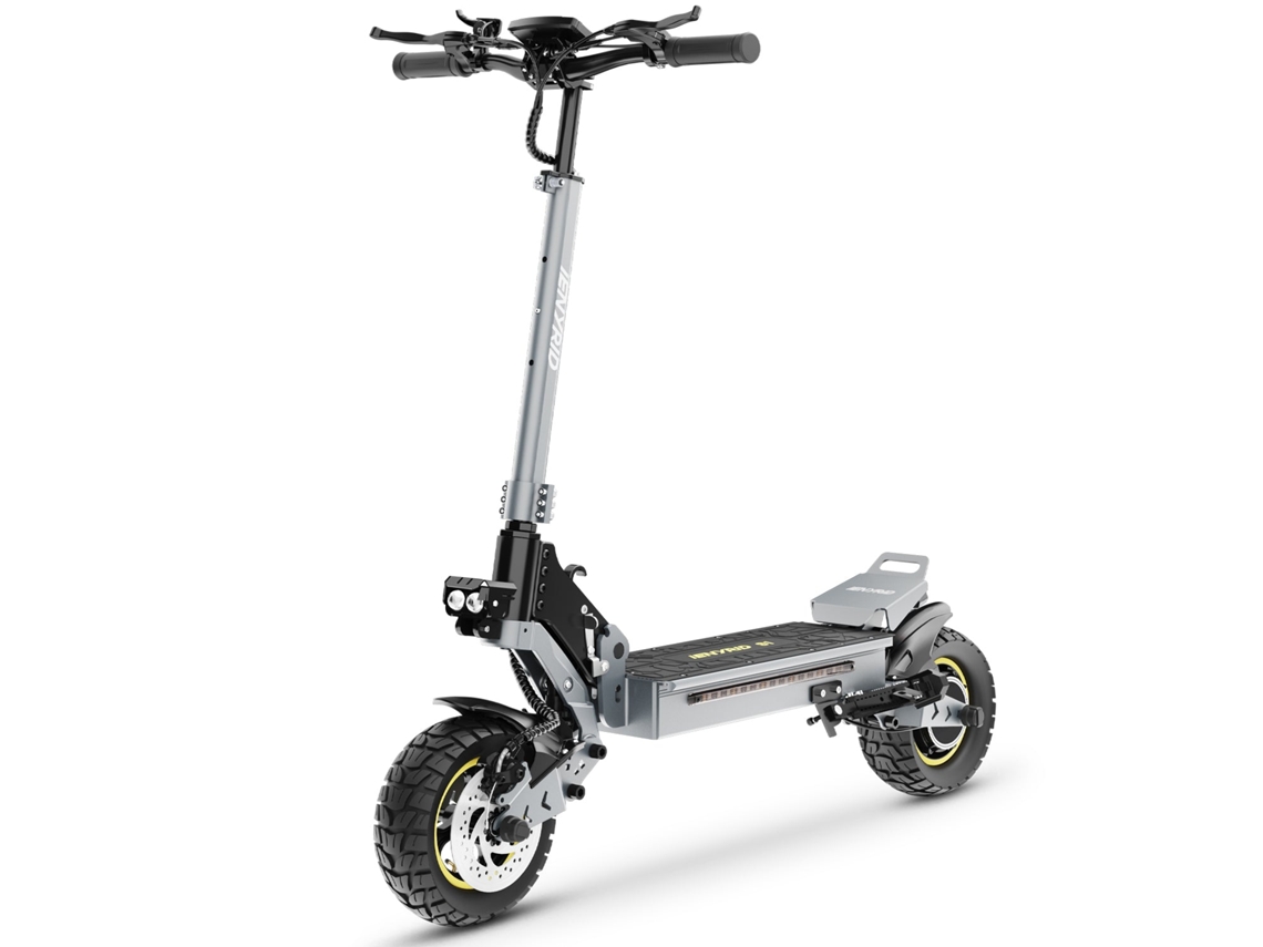Patinete eléctrico Ie S1, motor de 800 W, batería de 48 V y 15 Ah, freno de disco, plegable, color gris, Ienyrid