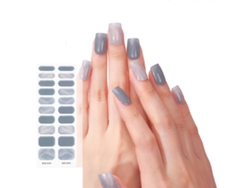 Adesivos de gel profissionais para unhas, cobertura total para meninas, sem tempo de espera, sem danos às unhas naturais, requer lâmpada UV/LED, decoração de unhas Bss0251 GOKOCO