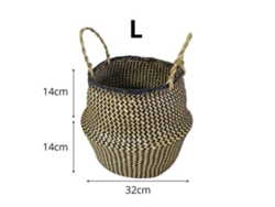 Cesta De Lavandería Plegable Nórdica De Algas Marinas