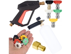 Set De Accesorios Para Hidrolimpiadora – Pistola M22, Boquillas 5-en-1, Adaptador Easy!lock, Canon De Espuma 1l | 275 Bar