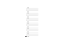 Radiador de baño de conexión central 600x1400 mm blanco con juego de conexión Luxebath
