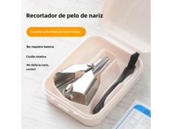 Recortador De Vello Nasal Manual De Acero Inoxidable Para Limpiar El Vello Nasal.