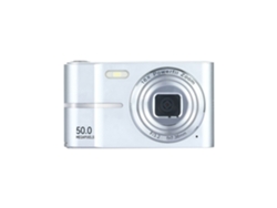 Câmara Digital 4K M03 Tela LCD de 2,4 Polegadas Zoom 16x Mini Câmara Compacta Prata GERTIZ