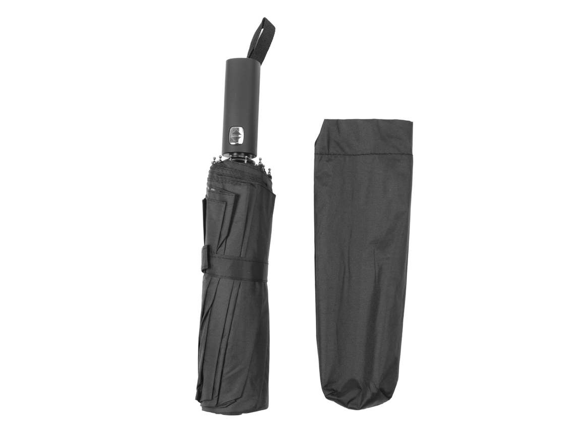 Paraguas Plegable Automático Con 24 Varillas, Protección Anti-uv, Protección Contra El Sol Y La Lluvia Para Viajes Diarios, Color Negro.