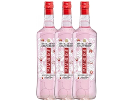 Gin PEQUEÑOS PRODUCTORES Gin Palmbridge Strawberry (1 L - 3 unidades)
