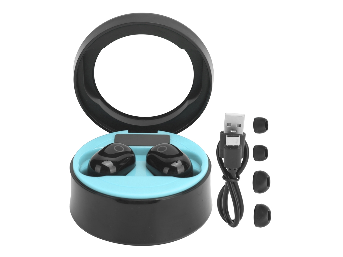 Auriculares Inalámbricos Bluetooth Tws Sms-t10 Con Pantalla Digital Y Controles Tácticos (azul)