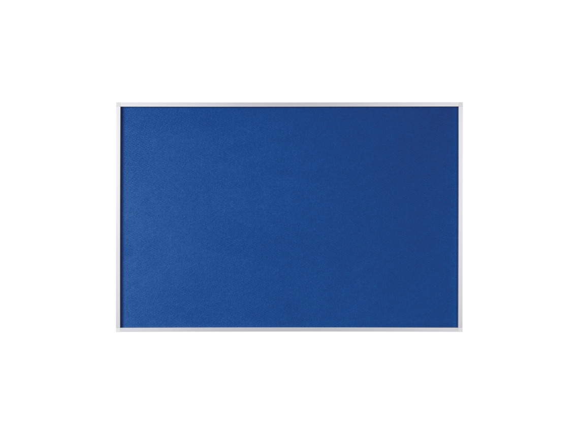 Pizarra de Fieltro BI-OFFICE Maya New Generation Marco en Aluminio Azul (120x90cm - Magnético: No)