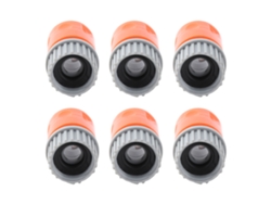 Conector de manguera de plástico anticorrosión para piscina y jardín (6 piezas)