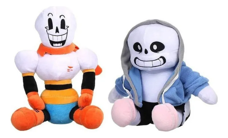 Peluche Papyrus Sans de Undertale (2 unidades) - Vayotoy