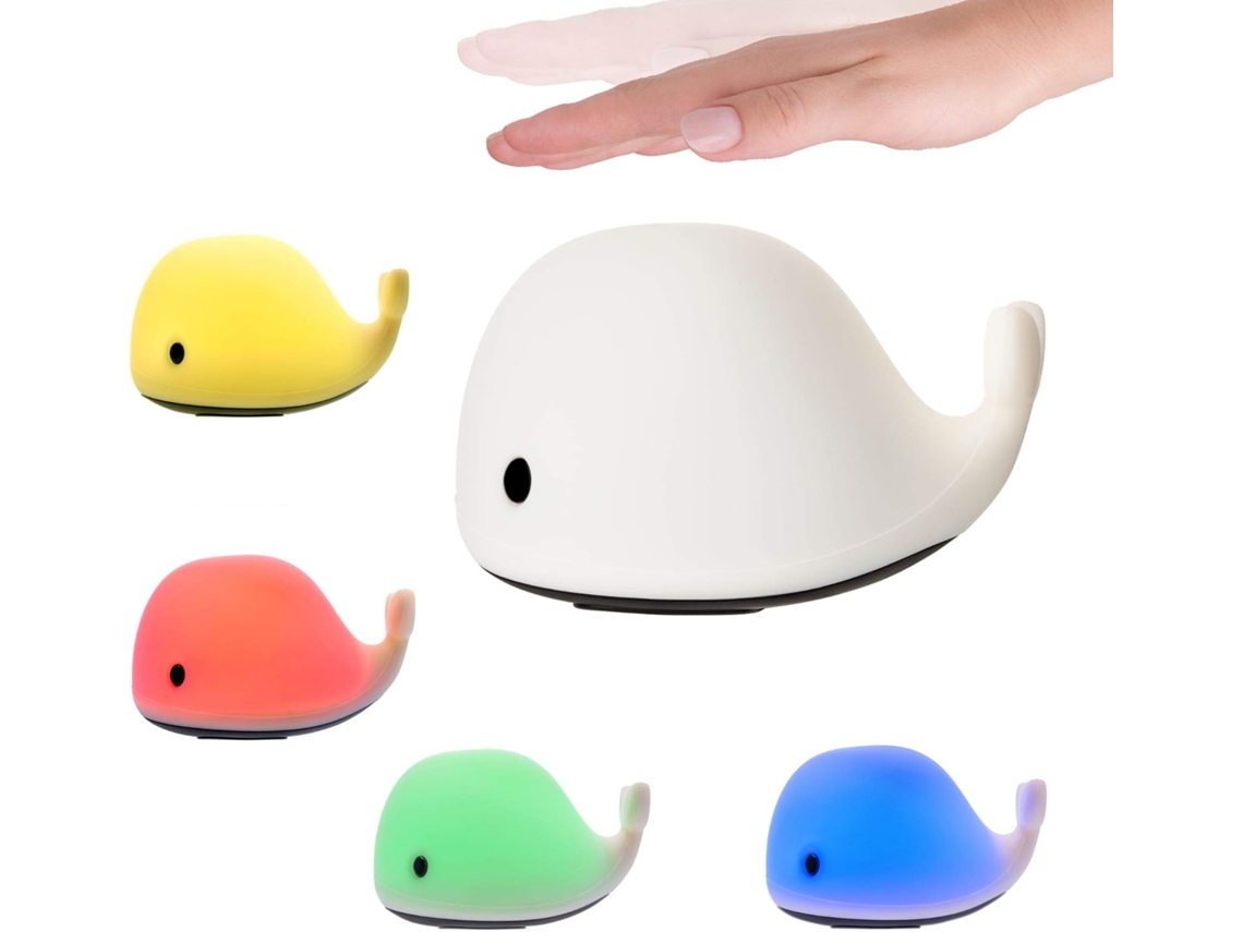 Bonita luz nocturna para niños, portátil y segura, hecha de silicona suave y lavable, con función de recarga USB para habitaciones de bebés y niños pequeños.