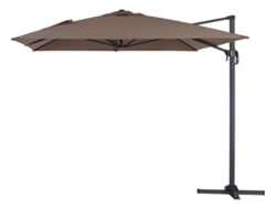 Parasol HABITAT ET JARDIN Sun 4 (Gris - Aluminio y Poliéster - 3x4 m)