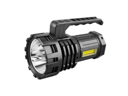 Cargador de batería recargable con LED blanco brillante, linterna incorporada, luz de carretera, luz recargable