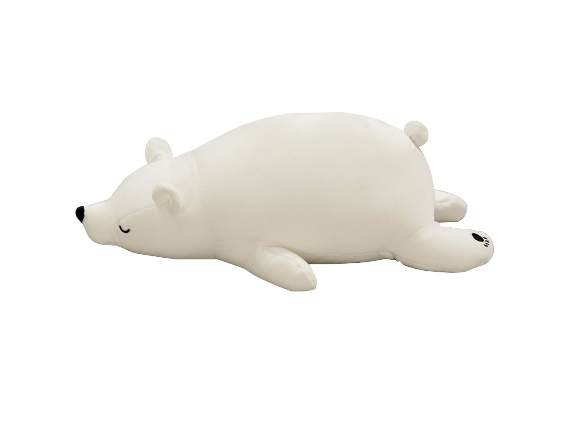 Urso De Pelúcia 35cm Brinquedo De Pelúcia Para Crianças Presente De Aniversário Branco