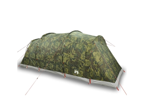 Tienda campaña familiar túnel 6 personas VIDAXL impermeable camuflaje