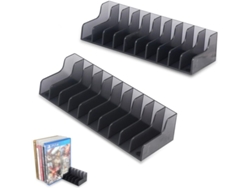 2026rebe-2 Unidades Estante Para Discos, Soporte Grande Para Cajas De Juegos Ps4/slim/pro, 20 Cajas