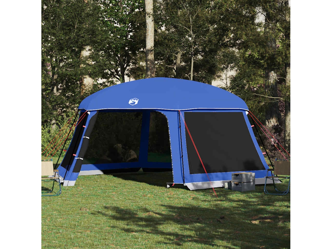 Tienda de piscina con mosquitera desmontable y paredes de malla.