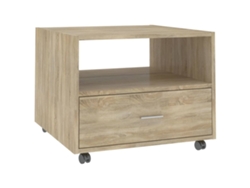 Mesa de centro MAISON EXCLUSIVE en madera procesada de roble Sonoma (55 x 55 x 40 cm)