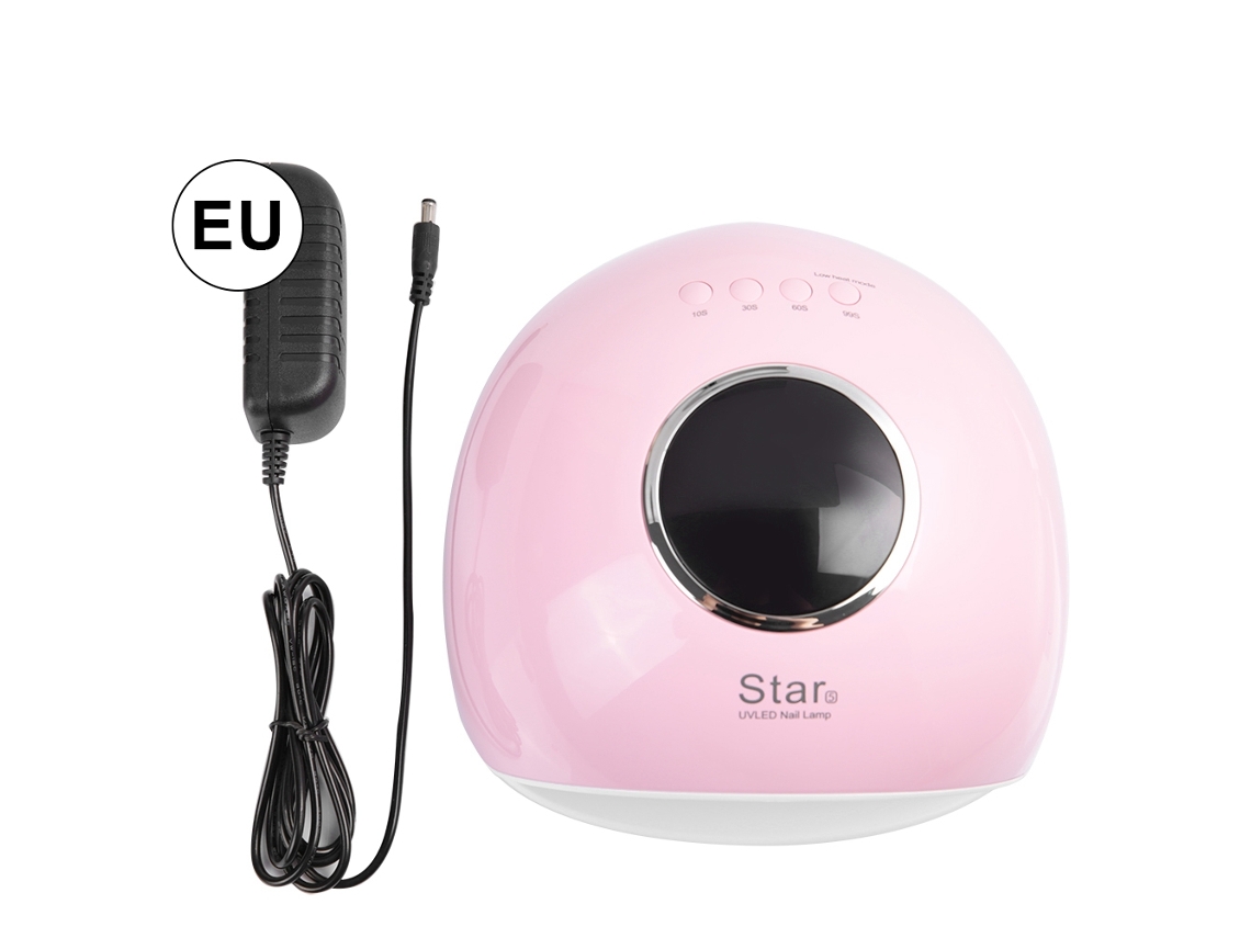 Lámpara Led Uv Inteligente De 72 W Para Secado De Uñas, Para Curado De Esmalte En Gel, Color Rosa, Con 33 Bombillas.