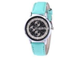 Reloj De Pulsera De Cuarzo Para Hombre Con Correa De Piel Sintética, Estilo Casual.