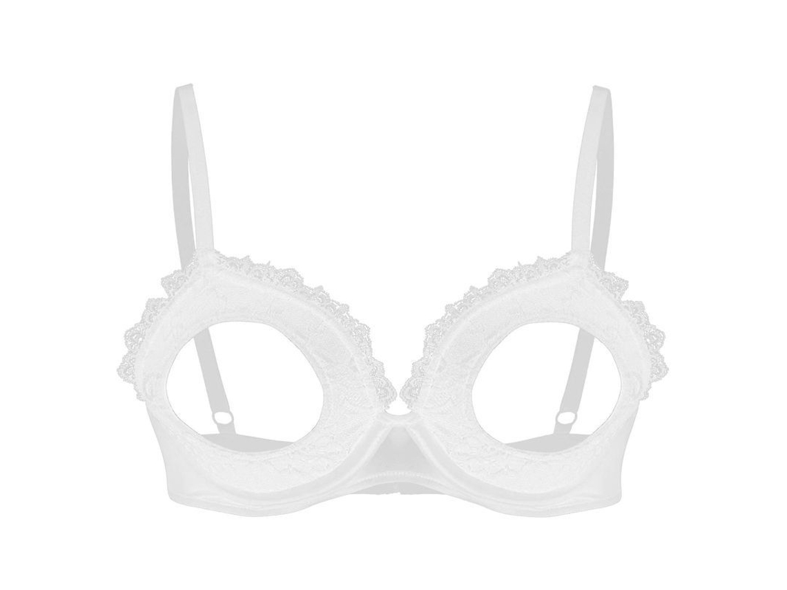 2026-sutién De Mujer Con Aros Y Relleno, Tirantes Ajustables, Diseño De Corte Y Encaje, Brassière Con Cierre De Ojos Y Ganchos