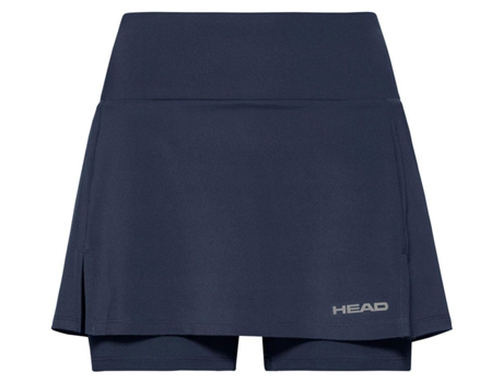 Falda para Mujer HEAD RACKET Club Basic Azul para Tenis (128 cm)