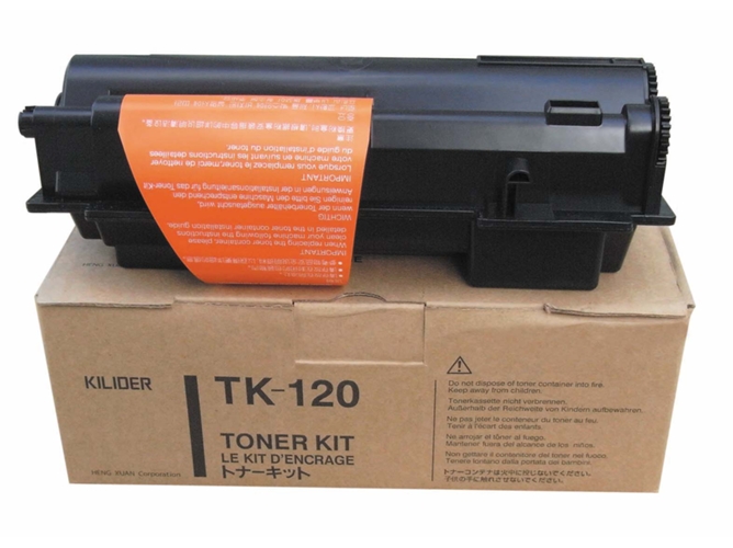 Cartucho de tóner Original KYOCERA TK 120 Negro para FS-1030D, 1030DN, 1030DT, 1030DTN
