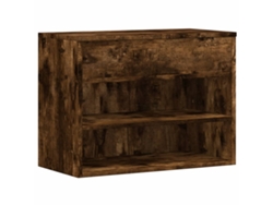Banco zapatero de madera de roble ahumado de MAISON EXCLUSIVE (60x30x45 cm)