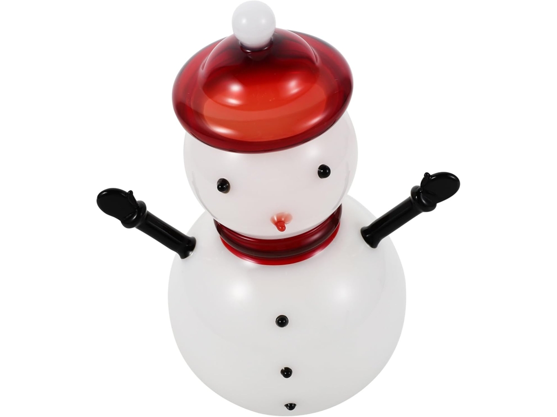 Tarro de cristal con tapa para dulces, diseño de muñeca, ideal para Navidad y decoración del hogar. Gokoco